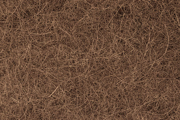 Brown coconut fiber background