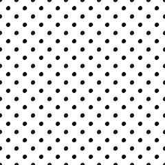 Abstract polka dot pattern with trendy dots. Cute vector black and white polka dot pattern. Trendy monochrome polka dot pattern for fabric, wallpapers, wrapping paper, cards and web backgrounds.