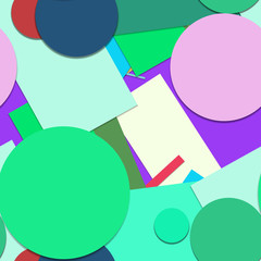Flat material design - Creative vector trend seamless