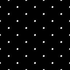 Abstract polka dot pattern with trendy dots. Cute vector black and white polka dot pattern. Trendy monochrome polka dot pattern for fabric, wallpapers, wrapping paper, cards and web backgrounds.