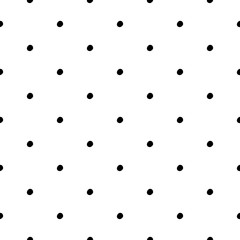 Abstract polka dot pattern with trendy dots. Cute vector black and white polka dot pattern. Trendy monochrome polka dot pattern for fabric, wallpapers, wrapping paper, cards and web backgrounds.