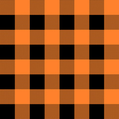 Orange and black tartan plaid Scottish seamless pattern.Texture from tartan, plaid, tablecloths, clothes, shirts, dresses, paper, bedding, blankets and other textile products.