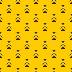 3d printer printing house pattern seamless vector repeat geometric yellow for any design