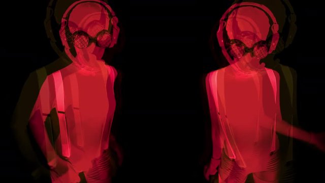 glow uv neon sexy disco morphsuit robot