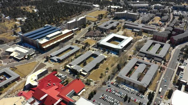 Drone Shot Of Northern Arizona University College Campus