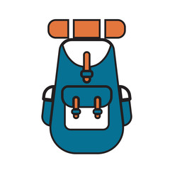 Backpack icon illustration