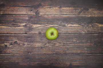 Healthy life - Fruits and vegetables on wooden background