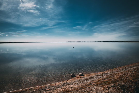 The largest lake in Latvia, the lake "Razna"