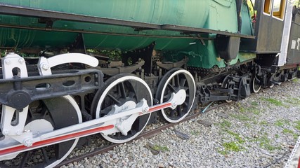 Naklejka premium old train in hua hin in thailand