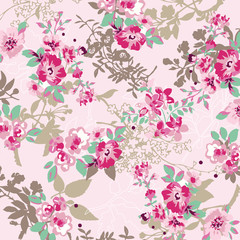 Floral background for textiles.