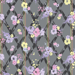 Floral background for textiles.