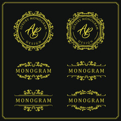 Luxury design set for wedding and decoration