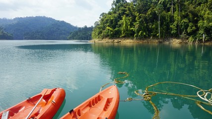 paddle boat excursion on chiao lan lake