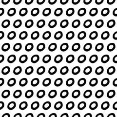Abstract polka dot pattern with hand drawn dots. Cute vector black and white polka dot pattern. Seamless monochrome polka dot pattern for fabric, wallpapers, wrapping paper, cards and web backgrounds.
