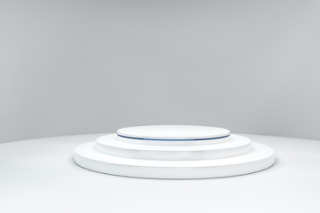 3d rendering, stage and projector lamp, stage show