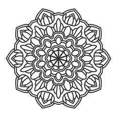 mandala flower illustration vector