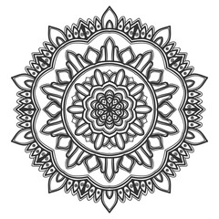 mandala flower illustration vector