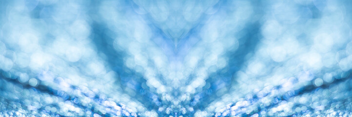 Silver glitter festive background with bokeh lights. Celebration concept for Holidays and anniversary.