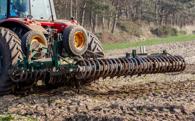 : Prepared soil for spring planting 