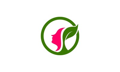 beauty spa leaf logo