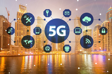 5g internet concept in technology concept
