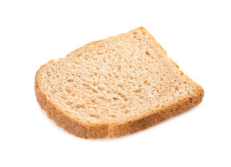 Fresh bread on white background. Baked goods
