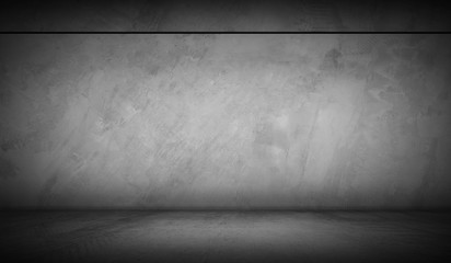 Concrete Wall Room with Floor Empty Garage Interior Background