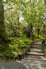 Fototapeta na wymiar Japanese garden at Kenrokuen in Kanazawa, Japan