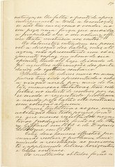 Página do manuscrito “Memória sobre a navegação aérea” (1881), do inventor brasileiro...
