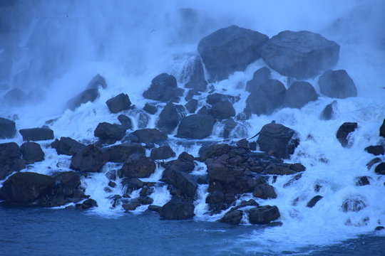 warer over rocks 