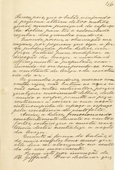 Página do manuscrito “Memória sobre a navegação aérea” (1881), do inventor brasileiro...