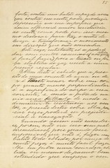 Página do manuscrito “Memória sobre a navegação aérea” (1881), do inventor brasileiro...