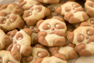 sweet, shortbread cookies in the shape of a bear