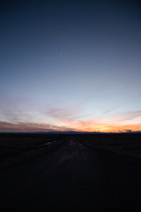 Obraz na płótnie Canvas A Beautiful Colorful Sunset in the Colorado Rocky Mountains 
