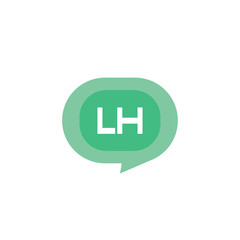 Obraz premium Initial Letter Logo LH Template Vector Design
