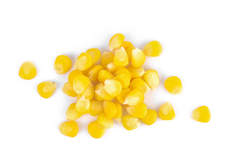 Corn on a white background