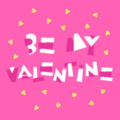 Greeting quote collection with cute and joyful lettering : Vector Illustration