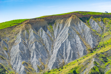 Effects of erosion on hillside