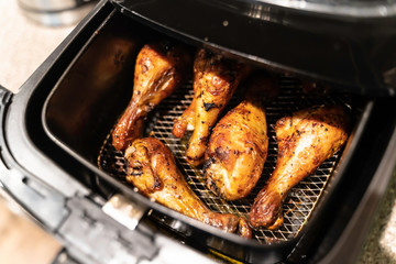 Grilled chicken thighs in non fat fryer
