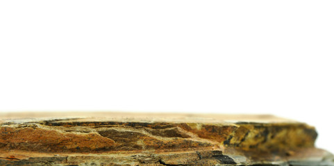 Rock isolated on white background. for product display, Blank for mockup design.
