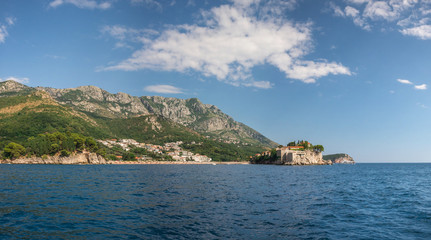 Fototapeta na wymiar Sveti Stefan island in Montenegro