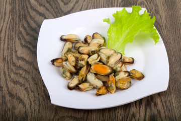 Pickled mussels