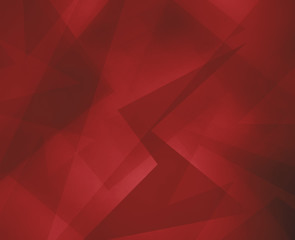 abstract red background with triangles and rectangle shapes layered in contemporary modern art design with polygons and angles