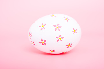 Beautiful Easter White egg color on pink