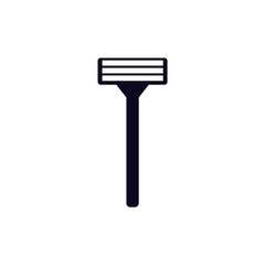 disposable razor icon. raster illustration