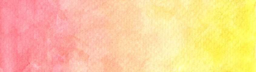 Hand drawn watercolor pastel red and yellow painted texture. Abstract Background.