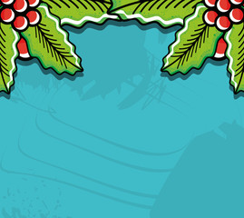 frame with plants coffee icon