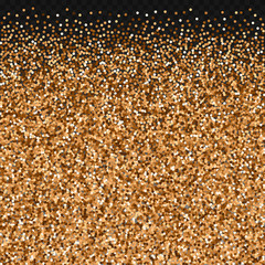 Red round gold glitter luxury sparkling confetti. 