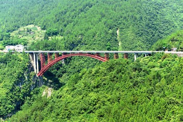 Fototapeta premium River bridge landscape