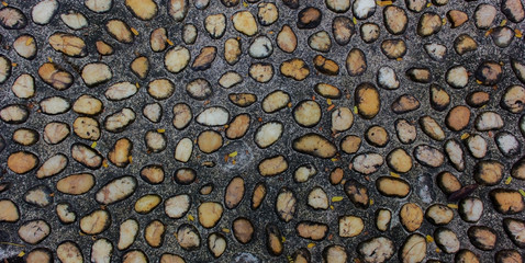 Background stone in the garden 